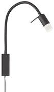 Απλίκα Φωτιστικό Τοίχου LED Μαύρο Seng 30428 Fischer Honsel-30428-Μαύρο 30428