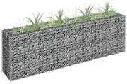 vidaXL Συρματοκιβώτιο-Γλάστρα Υπερυψωμένη 180x30x60 εκ. Γαλβ. Χάλυβας
