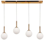 Φωτιστικό Οροφής - Ράγα 4016-4-RAIL 80x110cm 4xG9 Gold-White Inlight