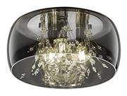 Μοντέρνα Γυάλινη Πλαφονιέρα Οροφής 34xH17cm 3xE14 Trio Lighting Crystel 616700306