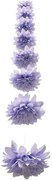 Τεχνητή Γιρλάντα Ντάλια 00-23861-10-5 Φ12x180cm Lilac Marhome Ύφασμα,Πλαστικό
