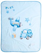 DAS BABY ΚΟΥΒΕΡΤΑ VELOUR 110X140 RELAX 4918 BLUE