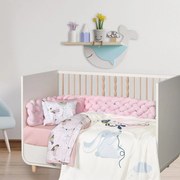 Κουβέρτα Βρεφική 4915 Fleece Light Blue-Pink-Mint Das Home Κούνιας 110x150cm Πολυέστερ