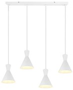 Φωτιστικό Οροφής - Ράγα Enzo R30784031 4xE27 28W 90x150cm White Mat RL Lighting Μέταλλο