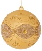 Χριστουγεννιάτικη Μπάλα Πλαστική Περλέ Χρυσή 15εκ. iliadis 90965