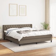 ΚΡΕΒΑΤΙ BOXSPRING ΜΕ ΣΤΡΩΜΑ TAUPE 160X200 ΕΚ. ΥΦΑΣΜΑΤΙΝΟ 3129965