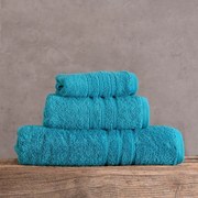 Πετσέτα Aria Petrol Ρυθμός Χεριών 30x50cm 100% Cotton Foam