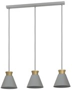 Φωτιστικό Οροφής - Ράγα Twicken 43839 92x22x110cm 3xΕ27 40W Grey-Gold Eglo Steel