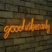 Διακοσμητικό Φωτιστικό Τοίχου Good Vibes Only 395NGR1589 79x2x19cm Led 22,6W Yellow Wallity