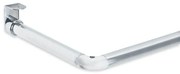 Βραχίονας Μπάνιου Γωνιακός Οροφής 90Χ90 Νο 1271 Chrome Grekon 90X90cm Αλουμίνιο