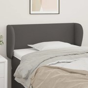 vidaXL Κεφαλάρι με Πτερύγια Γκρι 83x23x78/88 εκ. Συνθετικό Δέρμα