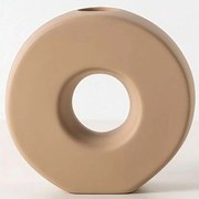 Βάζο 963DNL1255 20x8x19cm Light Brown Aberto Design Κεραμικό