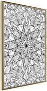 Αφίσα - Colourless Mandala - 40x60 - Χρυσό - Χωρίς πασπαρτού