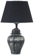 Φωτιστικό Επιτραπέζιο 687HMY2117 30x50cm E27 40W Black-Silver Opviq