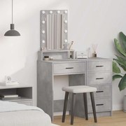 vidaXL Τραπέζι περιποίησης Γκρι 50 x 41 x 140 εκ. Επεξεργασμένο ξύλο