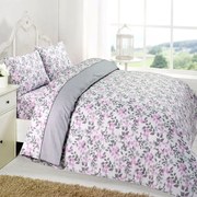 Σεντόνια Premium 5008 (Σετ 3τμχ) Grey Anna Riska Μονό 160x270cm 100% Cotton