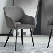 Καρέκλα Τραπεζαρίας (60.5x55x83) Spitishop Tiyana Grey