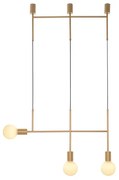 Φωτιστικό Οροφής Τρίφωτο Aca Kyoto TNK853P64GD Gold