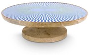 ΞΥΛΙΝΗ ΤΟΥΡΤΙΕΡΑ Δ32cm PIP STUDIO - ROYAL PLATTER 51010026 (ΜΠΛΕ)