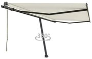 vidaXL Τέντα Αυτόματη Ανεξάρτητη Κρεμ 400 x 300 εκ.