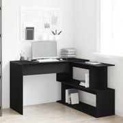 vidaXL Γραφείο  Μαύρο Δρυς 200x50x76 εκ από Επεξεργασμένο Ξύλο