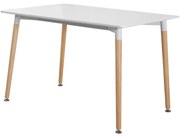 Τραπέζι Τραπεζαρίας 901-2 Fylliana Λευκό 140x80x75 εκ.