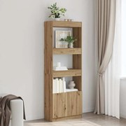 vidaXL Ντουλάπι Αρτισιανή Δρυς 63x33x180 εκ. από Επεξεργασμένο Ξύλο