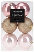 Χριστουγεννιάτικες Μπάλες (Σετ 6τμχ) K-M Pretty AVS100830