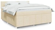 ΚΡΕΒΑΤΙ BOXSPRING ΜΕ ΣΤΡΩΜΑ ΚΡΕΜ 180X200 ΕΚ. ΥΦΑΣΜΑΤΙΝΟ 3287145