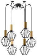 Φωτιστικό Οροφής Πολύφωτο Homelighting 77-8618 Gold