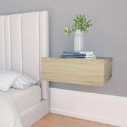 vidaXL Κομοδίνο Κρεμαστό Sonoma Δρυς 40x30x15 εκ. από Επεξ. Ξύλο