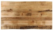 vidaXL Επιφάνεια Τραπεζιού 110x60x2,5 εκ. Live Edge Μασίφ Ξύλο Μάνγκο