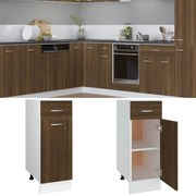 vidaXL Ντουλάπι με Συρτάρια "Lyon" Καφέ Δρυς 30x46x81,5 εκ. από Τεχνητό Ξύλο