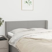 vidaXL Κεφαλάρι με Πτερύγια Ανοιχτό Γκρι 147x16x78/88 εκ. Υφασμάτινο