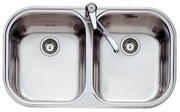Teka Stylo 2C Inox Ένθετος Σαγρέ(micro) Nεροχύτης