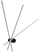Φωτιστικό Οροφής - Πλαφονιέρα Shanghai LED-SHANGHAI-PL3C NERO 27W Led 92x100cm Black Luce Ambiente D Aluminium