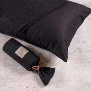 Σετ Σεντόνια Βαμβακερά Μονά 170x270εκ. Μονόχρωμα Black Urban Line Melinen 20003220