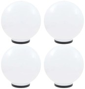 vidaXL Φωτιστικά Μπάλα LED 4 τεμ. Σφαιρικά 40 εκ. Ακρυλικά (PMMA)