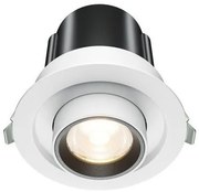 Χωνευτό Σποτ Φωτιστικό Οροφής LED 10W Λευκό Αναδιπλούμενο Hidden DL095-01-10W3K-W Maytoni-DL095-01-10W3K-W-Λευκό DL095-01-10W3K-W