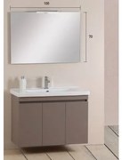 Pro Bagno  Σετ Έπιπλα Μπάνιου 2τμχ. Πάγκος με Νιπτήρα &amp; Φως 100x43x73cm Pro Bagno Elegant 950C Με Επιλογή Χρώματος BEST-8080502