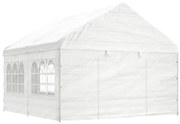 vidaXL Κιόσκι με Τέντα Λευκό 4,46 x 4,08 x 3,22 μ. από Πολυαιθυλένιο