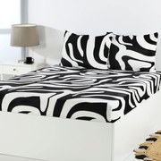 Σεντόνι Fleece Υπέρδιπλο Με Λάστιχο + Μαξιλαροθήκες (Σετ) Silk Fashion Design 3