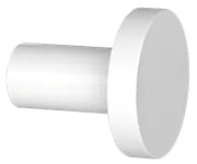 Άγκιστρο Μονό Επίτοιχο Λευκό Ματ Verdi Lamda White Matt 3010201