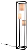 Φωτιστικό Δαπέδου Trio Lighting Ross 403100317 Μαύρο Ματ με Αμπαζούρ