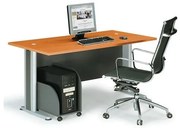 BASIC Γραφείο Απόχρωση Dark Grey - Cherry