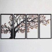 Διακοσμητικό Τοίχου Autumn Vibes (Σετ 4Τμχ) 507ATP1202 69x150cm Multi Wallity Steel