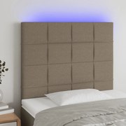 ΚΕΦΑΛΑΡΙ ΚΡΕΒΑΤΙΟΥ LED TAUPE 90X5X118/128 ΕΚ. ΥΦΑΣΜΑΤΙΝΟ 3122410