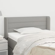vidaXL Κεφαλάρι με Πτερύγια Ανοιχτό Γκρι 103x16x78/88 εκ. Υφασμάτινο