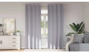 vidaXL Κουρτίνες 2 pcs Μεταλλικό Γκρι 225 x 140 εκ. Πολυεστέρας