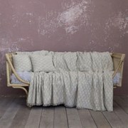 Ριχτάρι Moeder Ivory Nima Πολυθρόνα 180x180cm Chenille